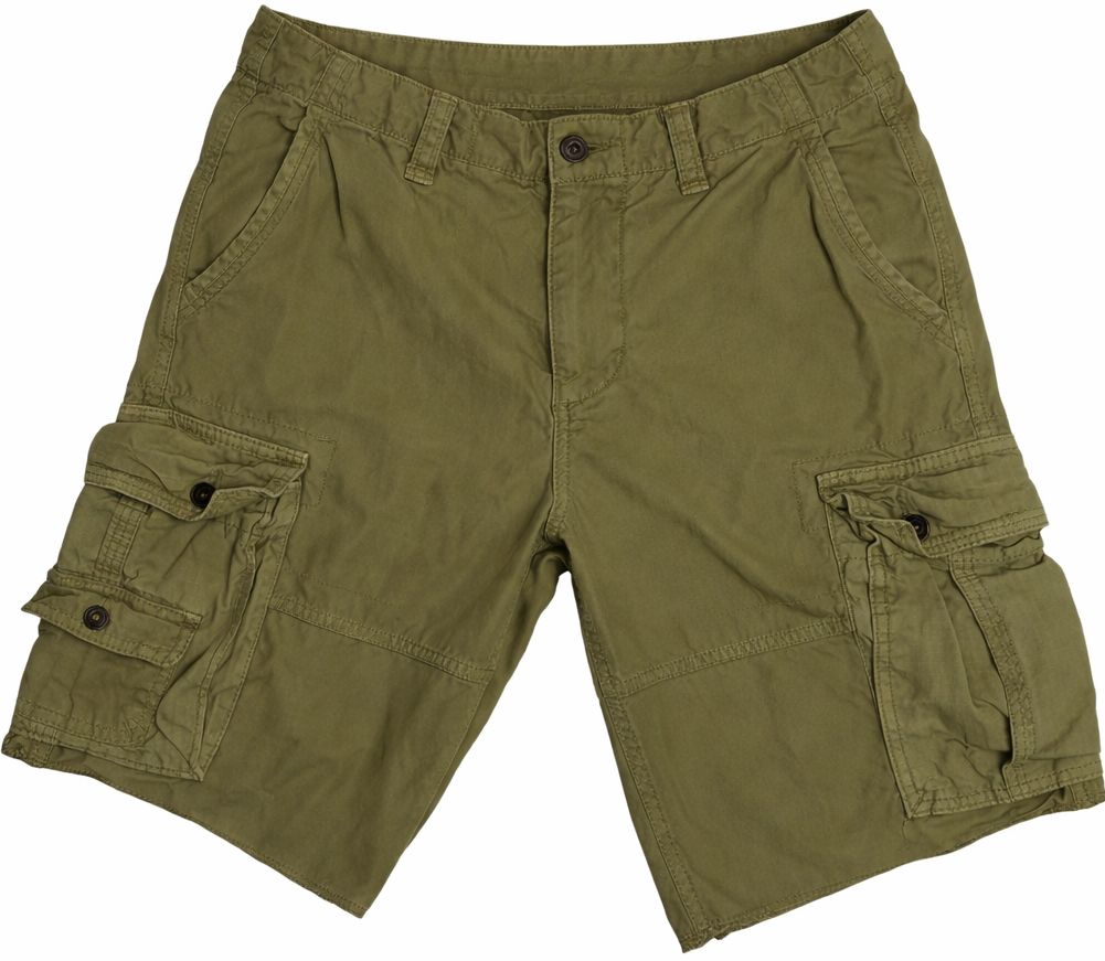 Olive Green Cargo Shorts